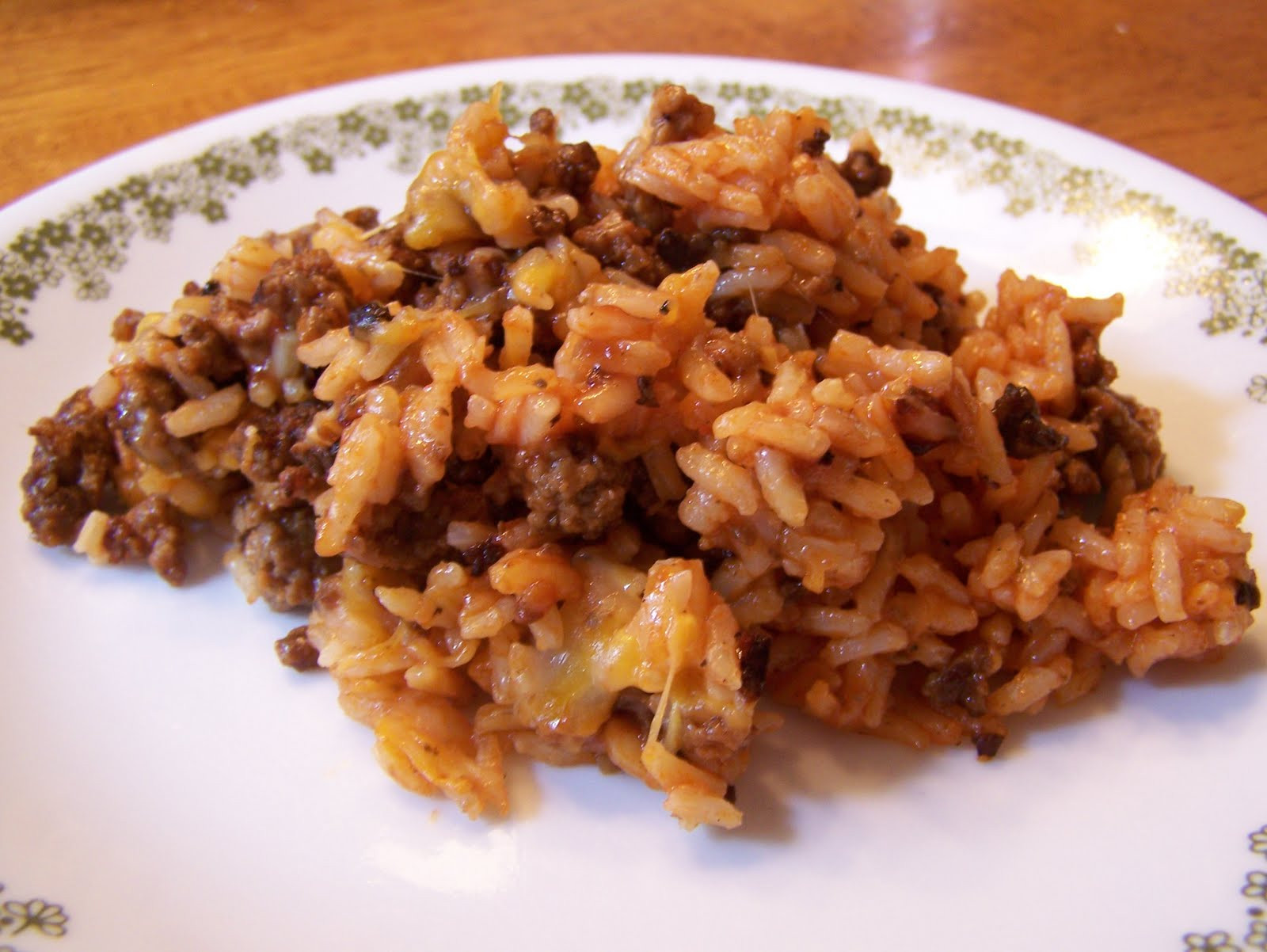Hamburger And Rice Casserole
 Tried and True cooking with Heidi Hamburger Rice Skillet