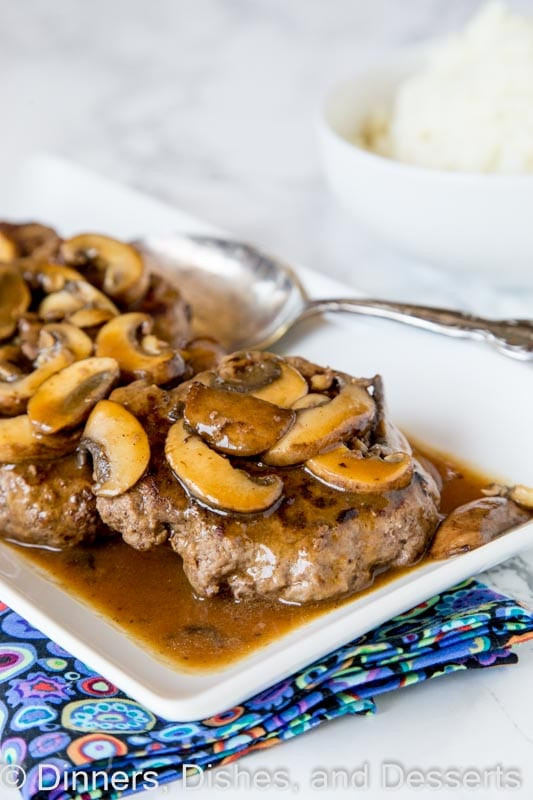 Hamburger Steak With Mushroom Gravy
 Easy Ground Beef Recipes over 40