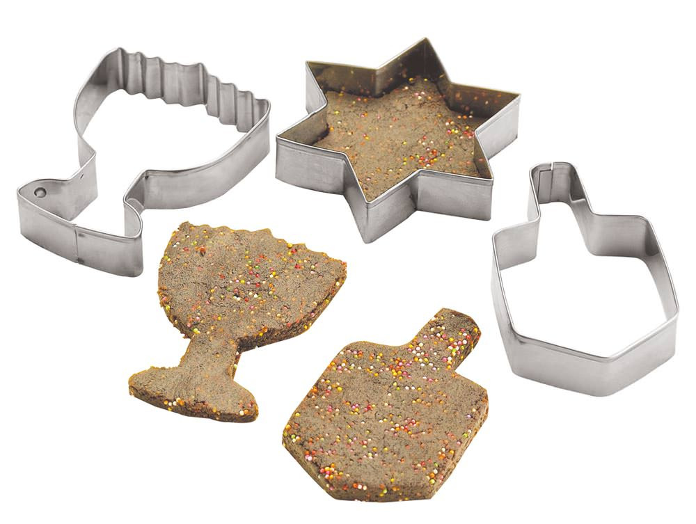 Hanukkah Cookies Cutters
 Metal Chanukah Cookie Cutters