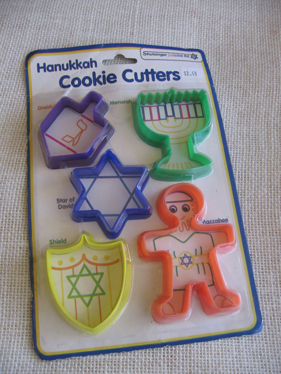 Hanukkah Cookies Cutters
 Hanukkah Cookie Cutters Set of Five Multi color Plastic Cookie