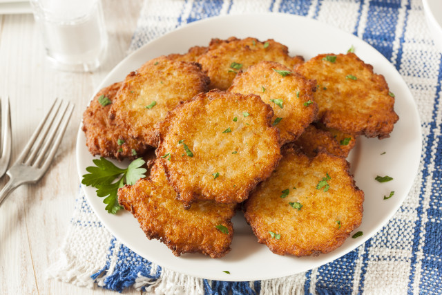 Hanukkah Potato Latkes
 Parsnip Sweet Potato Latkes