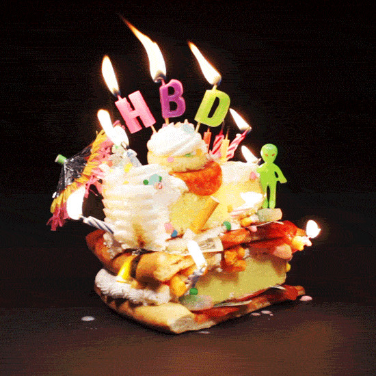 Happy Birthday Cake Gif
 Pizza Cake GIFs Find & on GIPHY