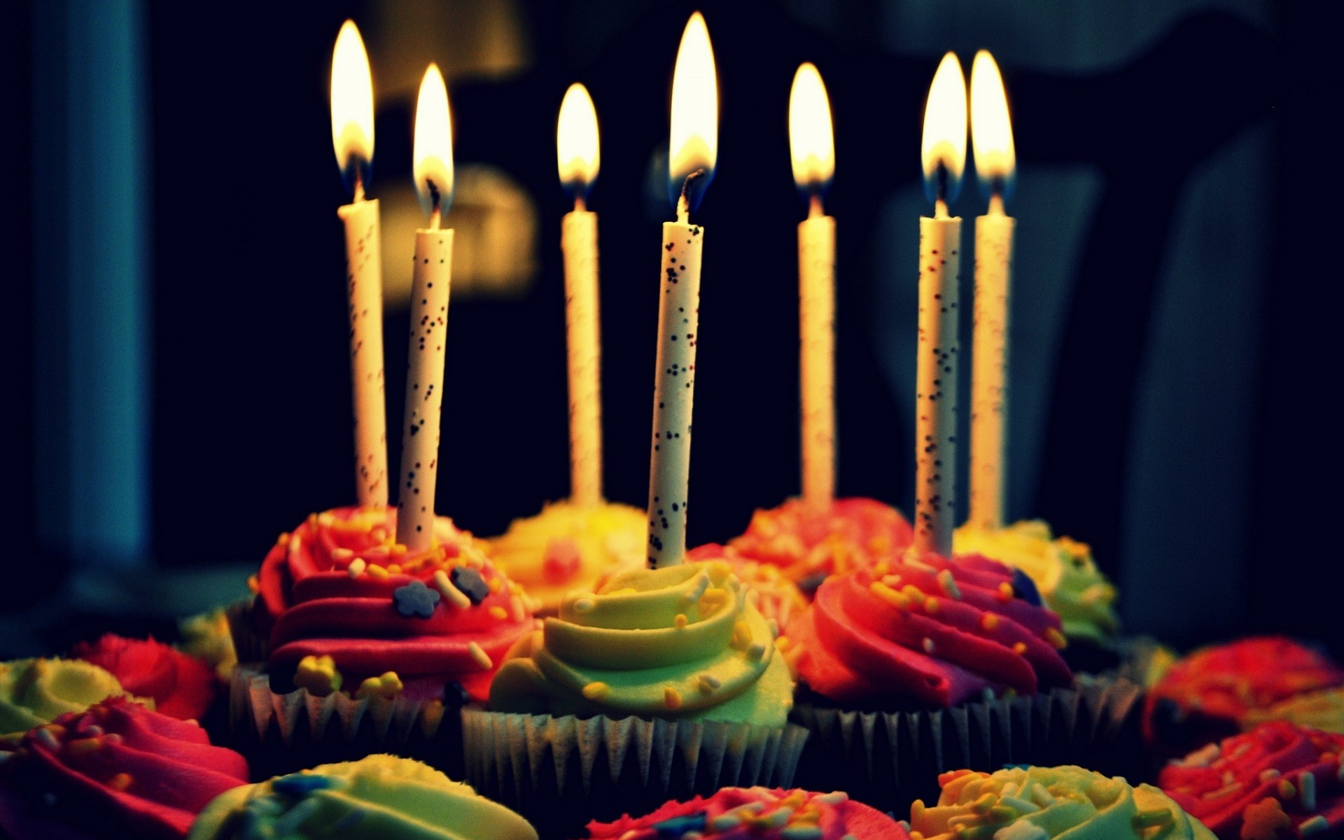 Happy Birthday Cake With Candles
 Happy Birthday Backgrounds