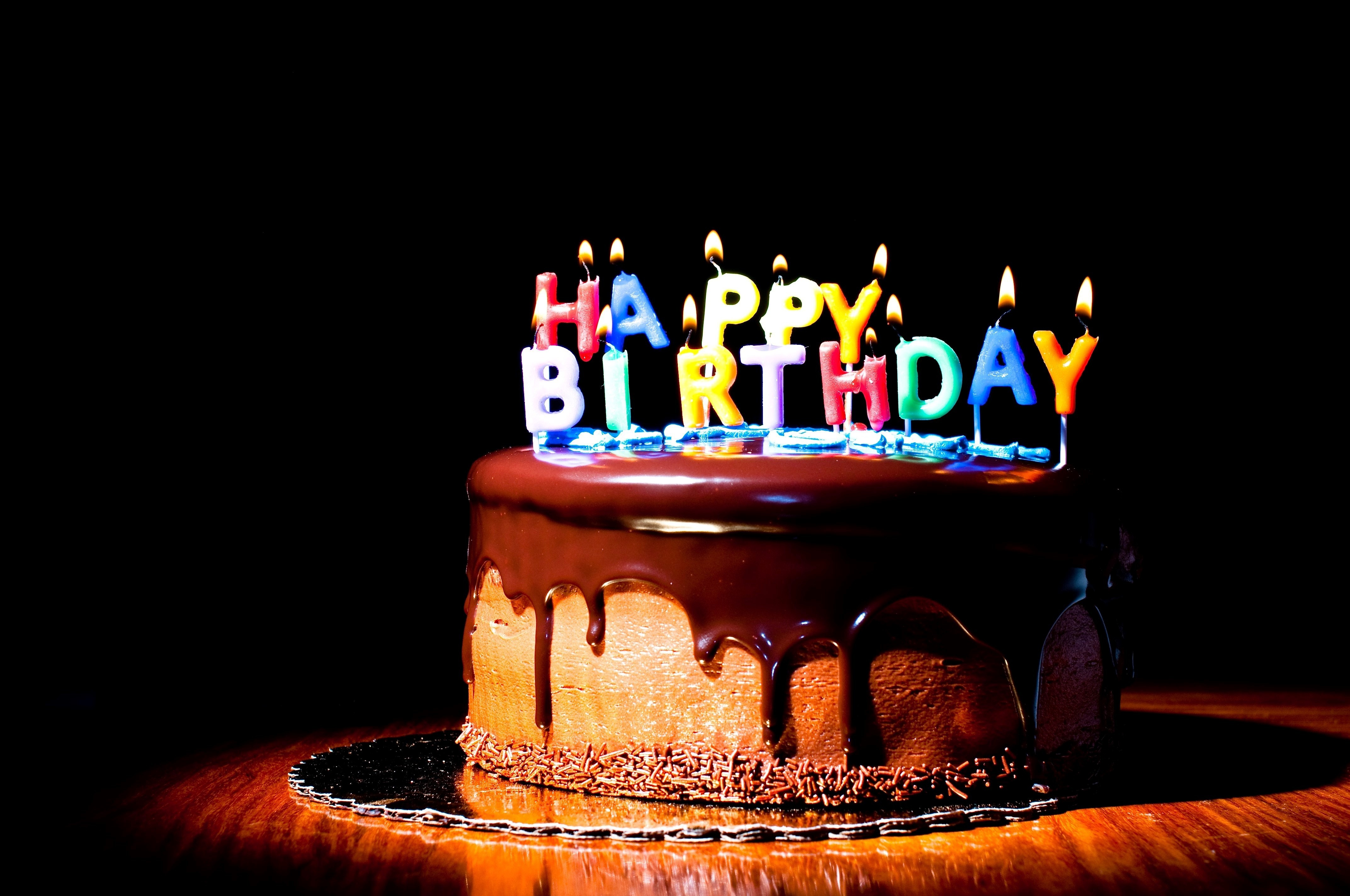 Happy Birthday Cake With Candles
 Wallpaper happy birthday cake candles fire holiday