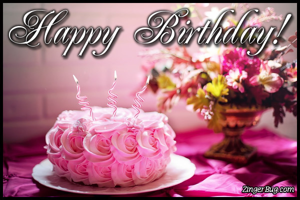 Happy Birthday Flowers And Cake
 Birthday Candles Glitter Graphics ments GIFs Memes