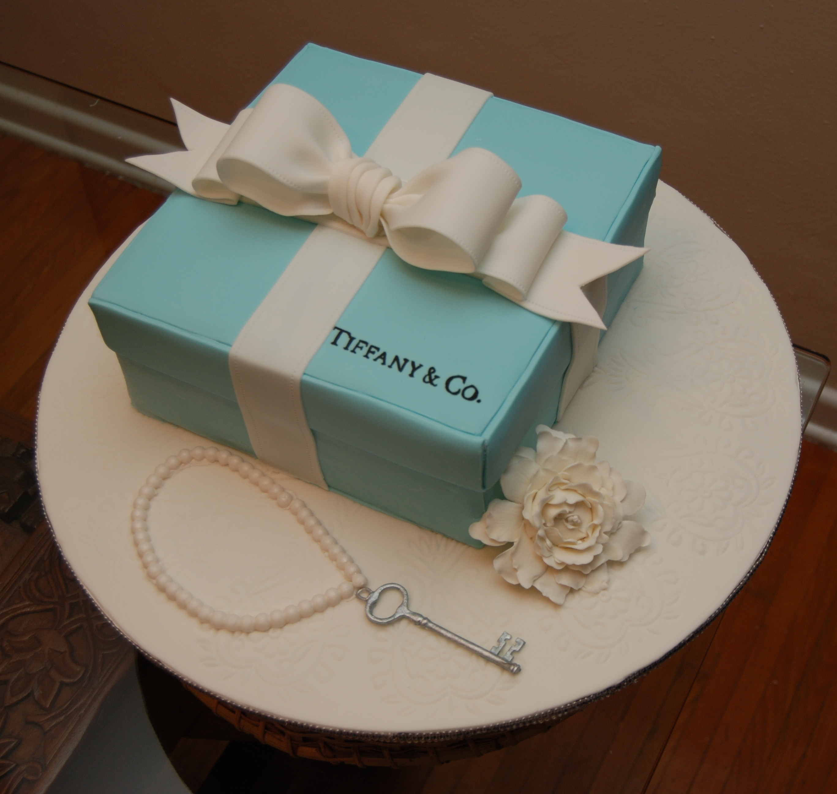 Happy Birthday Tiffany Cake
 Tiffany Box Birthday Cake CakeCentral