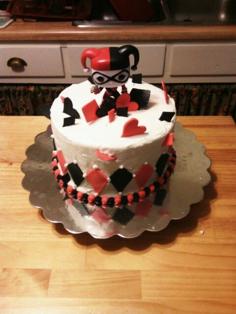 Harley Quinn Birthday Cake
 Harley Quinn Hmm bday cake food Pinterest