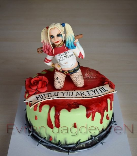 Harley Quinn Birthday Cake
 Harley Quinn Cake cake by ennpasta CakesDecor