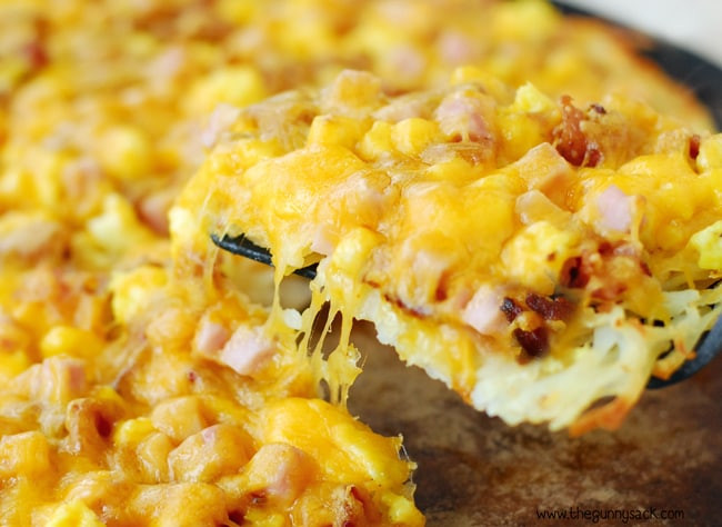 Hash Brown Breakfast Pizza
 Breakfast Pizza with Hash Brown Crust The Gunny Sack