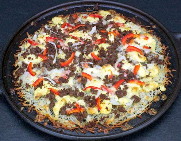 Hash Brown Breakfast Pizza
 Hash Brown Breakfast Pizza Recipe