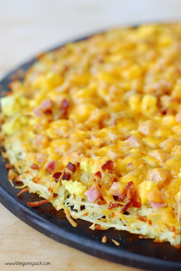 Hash Brown Breakfast Pizza
 Breakfast Pizza with Hash Brown Crust The Gunny Sack