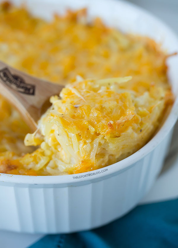Hashbrown Potato Casserole
 Cheesy Hashbrown Casserole Table for Two by Julie Wampler