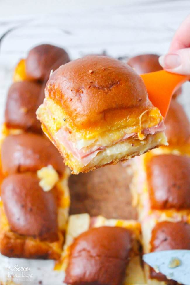 Hawaiian Bread Recipes Appetizers
 The BEST Cheesy Hawaiian Sliders with Ham & Pineapple