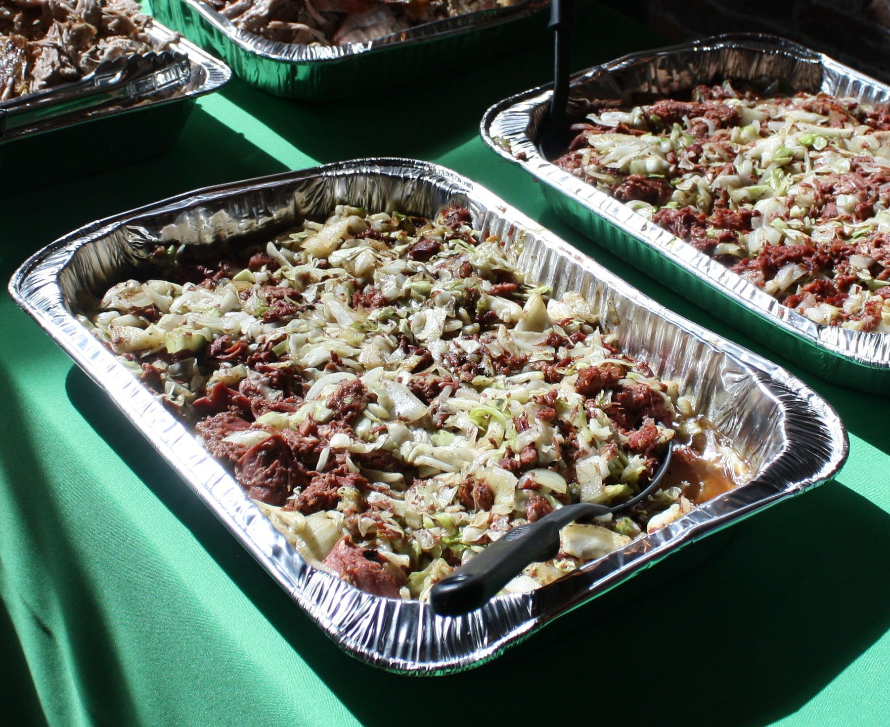 Hawaiian Main Dishes
 Pisupo with cabbage and onions Samoan Food