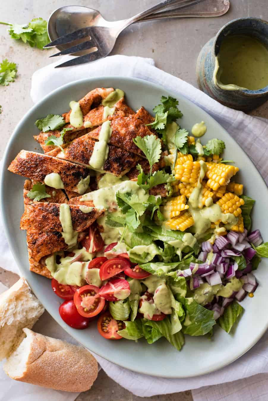 Healthy Avocado Recipes
 Chicken Salad with Avocado Dressing