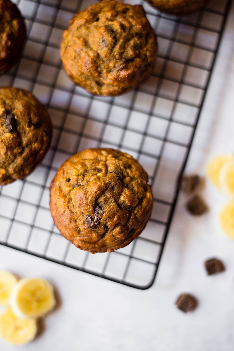 Healthy Banana Chocolate Chip Muffins
 Healthy Banana Chocolate Chip Muffins • A Sweet Pea Chef