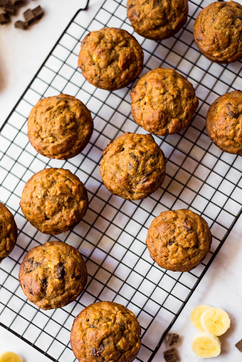 Healthy Banana Chocolate Chip Muffins
 Healthy Banana Chocolate Chip Muffins • A Sweet Pea Chef