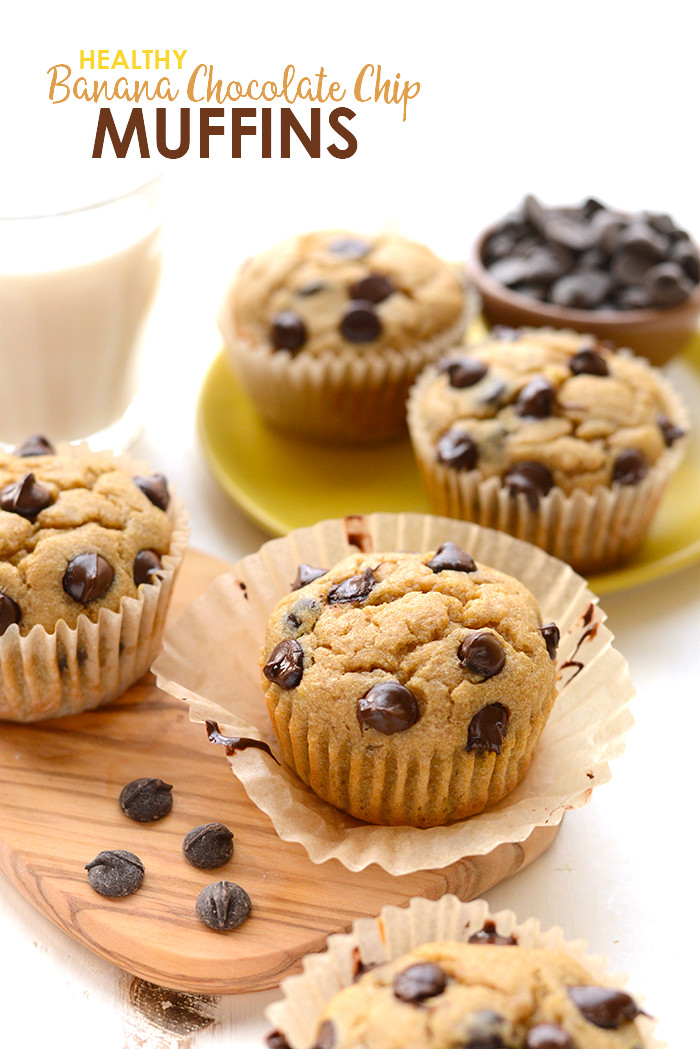 Healthy Banana Chocolate Chip Muffins
 Healthy Banana Chocolate Chip Muffins Fit Foo Finds