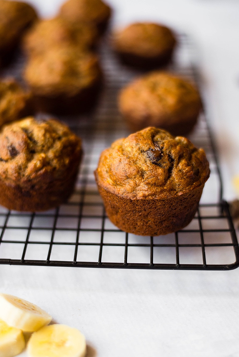 Healthy Banana Chocolate Chip Muffins
 Healthy Banana Chocolate Chip Muffins • A Sweet Pea Chef