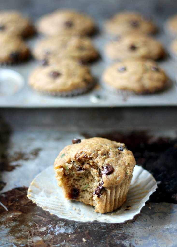 Healthy Banana Chocolate Chip Muffins
 Skinny Zucchini Banana Chocolate Chip Muffins