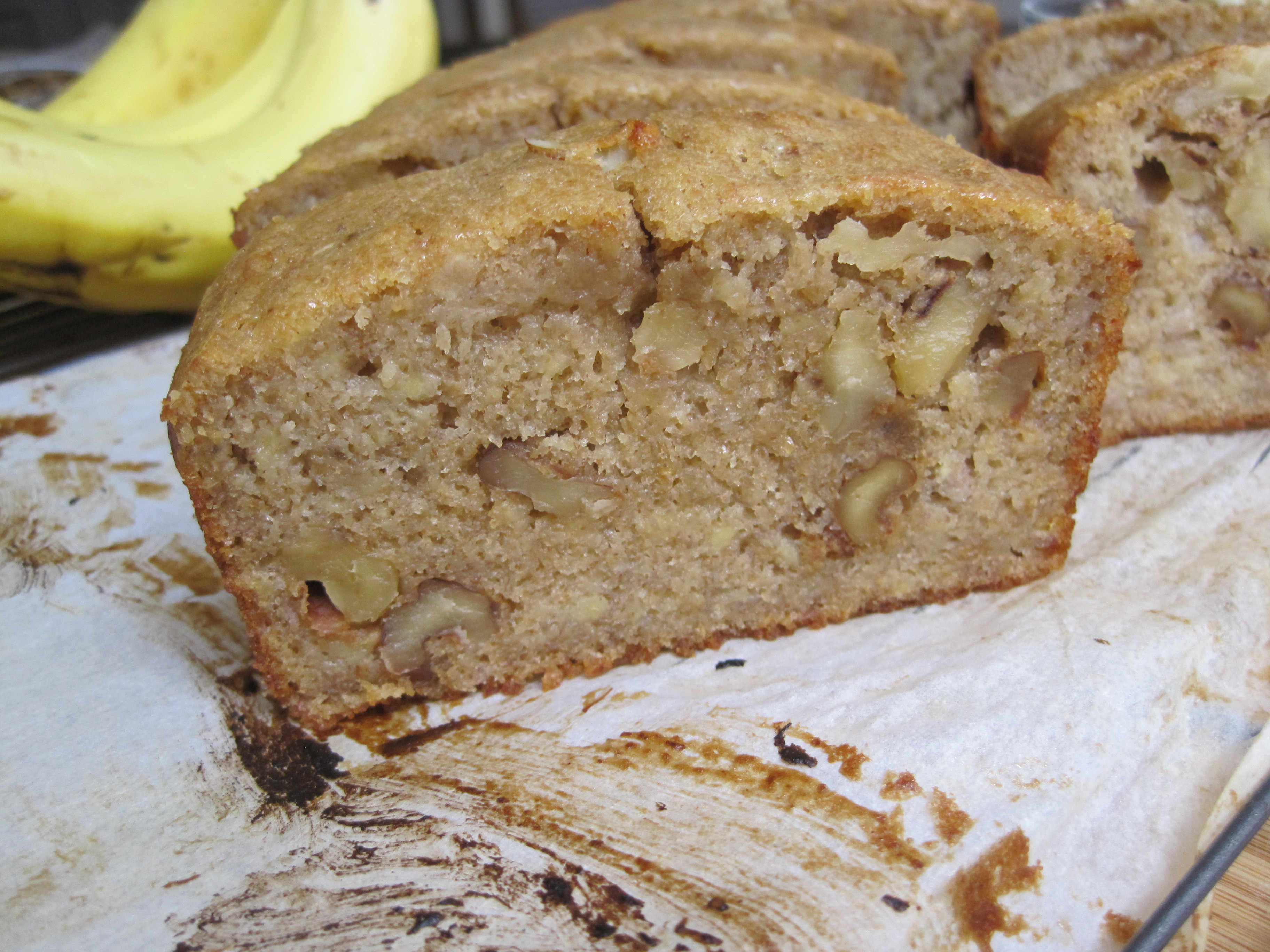 Healthy Banana Nut Bread
 went bananas for this healthy banana nut bread