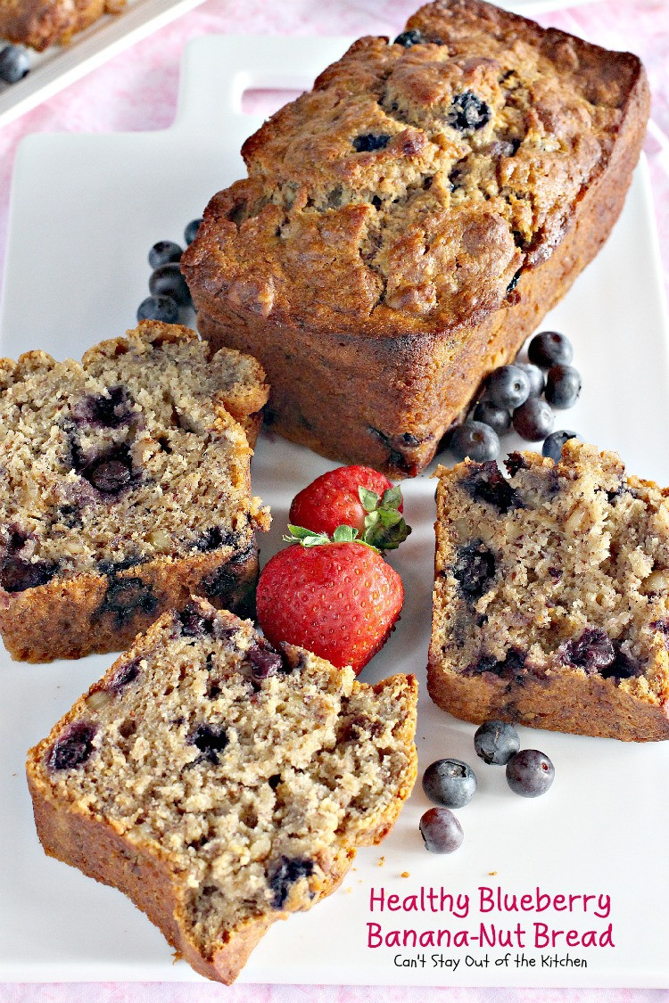 Healthy Banana Nut Bread
 Blueberry Oatmeal Bread Can t Stay Out of the Kitchen