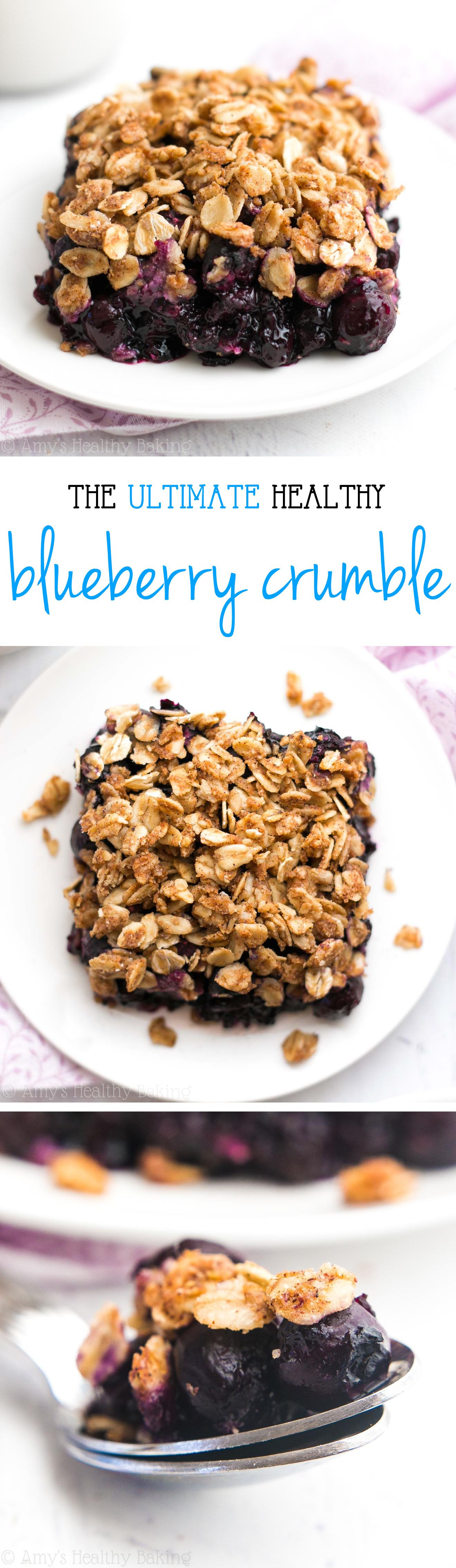 Healthy Blueberry Desserts
 The Ultimate Healthy Blueberry Crumble this easy