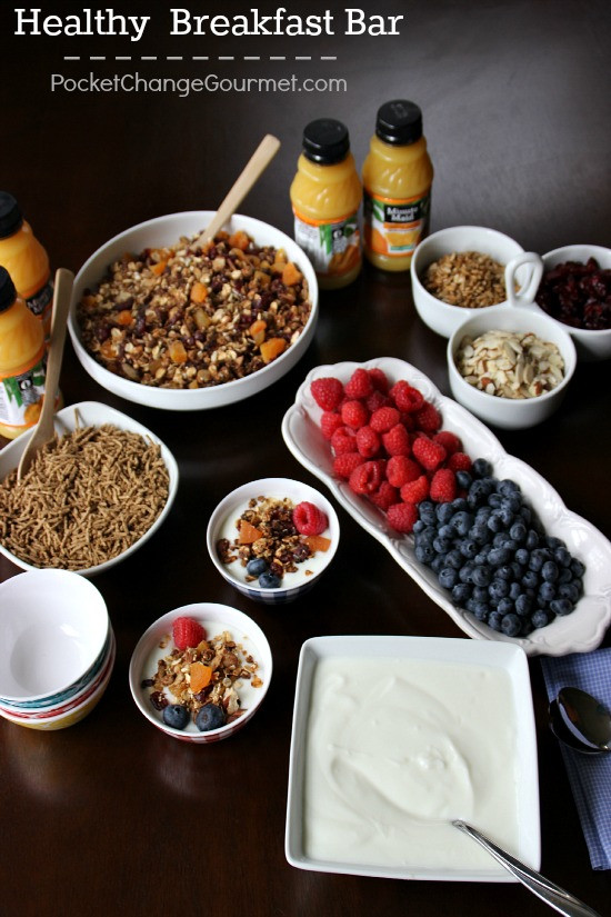 Healthy Breakfast Bar
 Great Food Bar Ideas