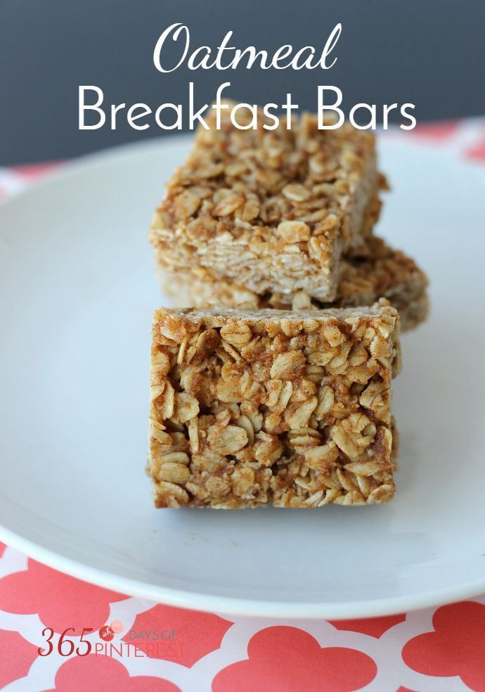 Healthy Breakfast Bars Recipe
 Chewy Oatmeal Breakfast Bars Recipe