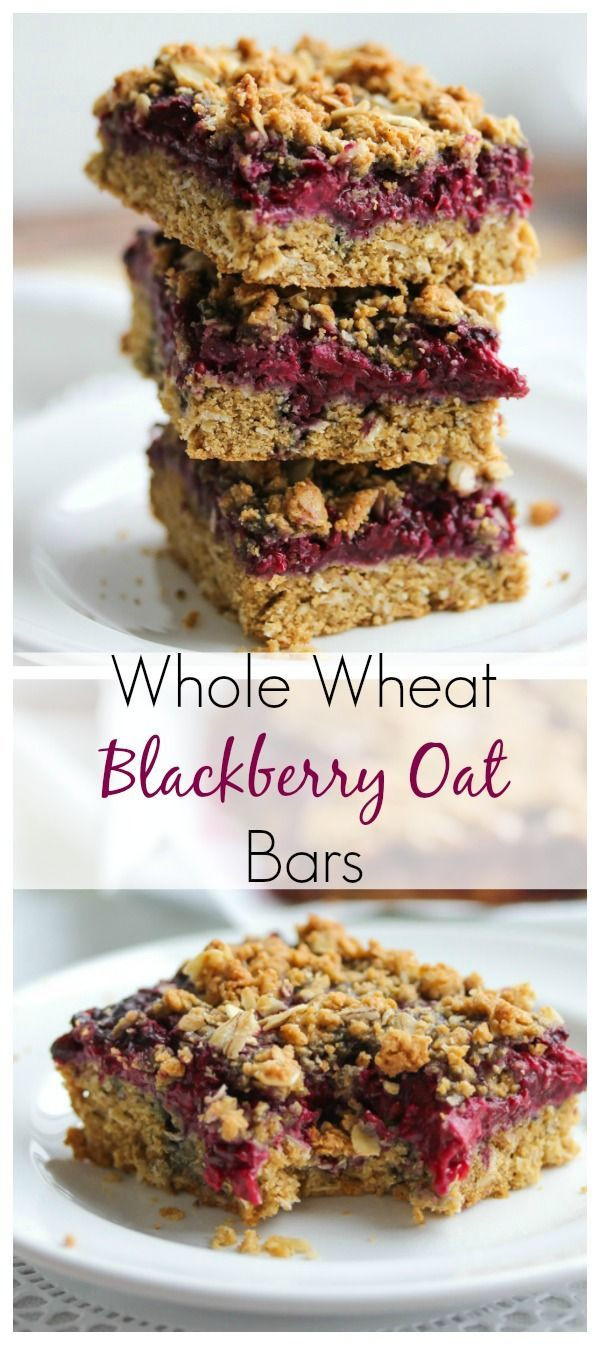 Healthy Breakfast Bars Recipe
 Whole Wheat Blackberry Oat Bars Recipe