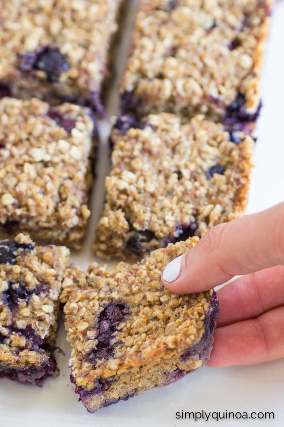 Healthy Breakfast Bars Recipe
 Blueberry Quinoa Breakfast Bars Recipe