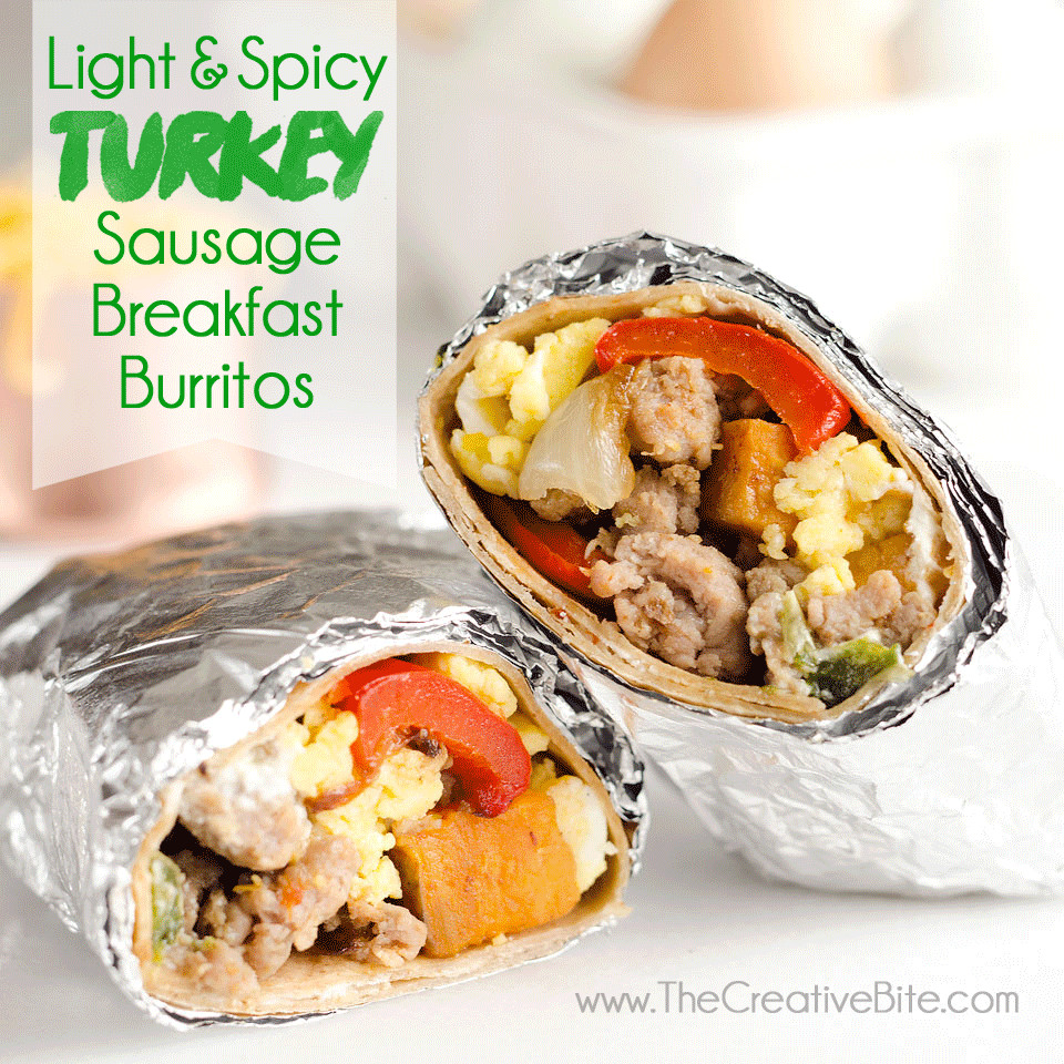 Healthy Breakfast Sausage
 Light & Spicy Turkey Sausage Breakfast Burritos Healthy