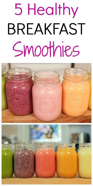 Healthy Breakfast Shakes
 DIY 5 Healthy Breakfast Smoothie Recipes