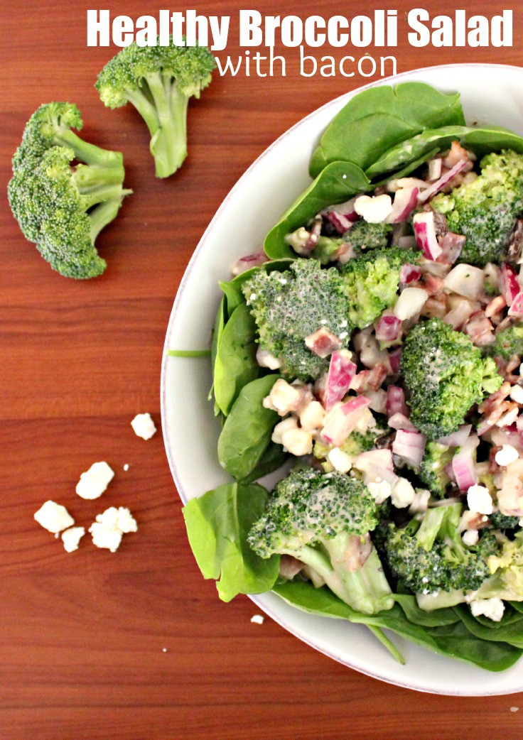 Healthy Broccoli Salad Recipe
 Healthy Broccoli Salad with Bacon NewmansOwn