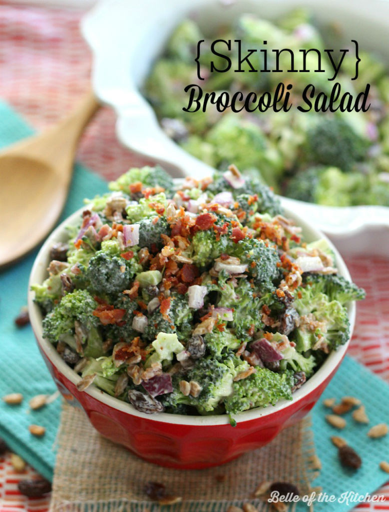 Healthy Broccoli Salad Recipe
 Skinny Broccoli Salad Belle of the Kitchen