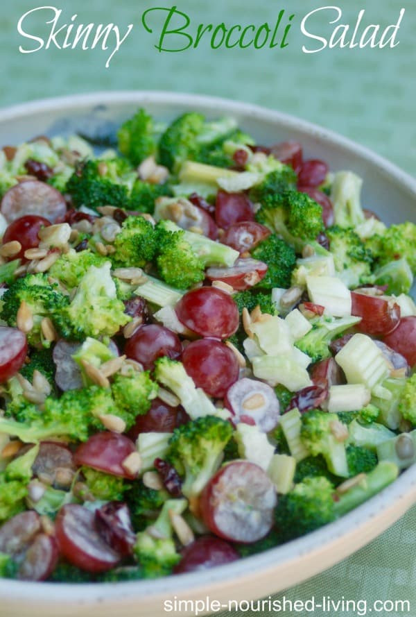 Healthy Broccoli Salad Recipe
 Low Calorie Skinny Broccoli Salad Recipe