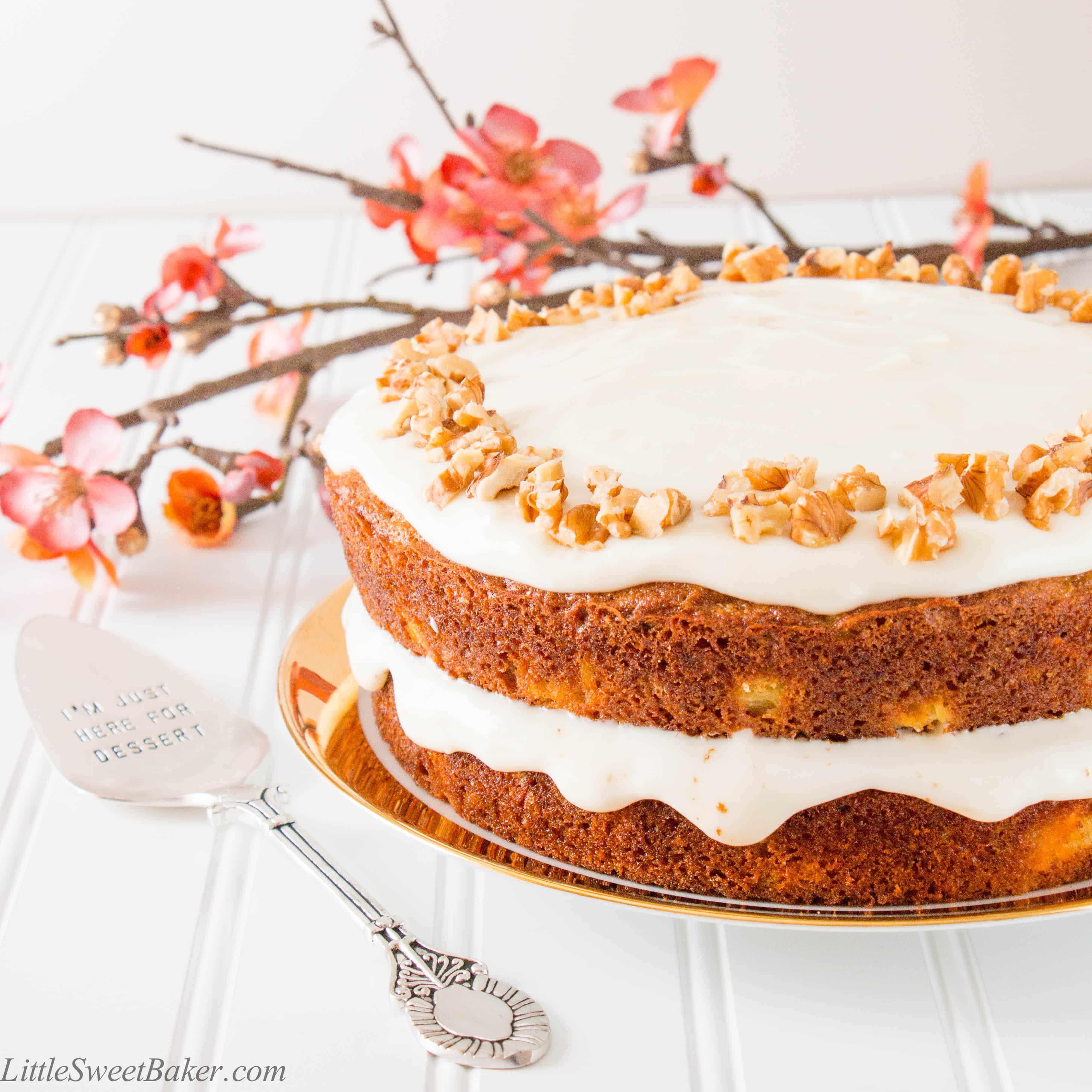 Healthy Carrot Cake
 Healthy Carrot Cake with Yogurt Cream Cheese Frosting