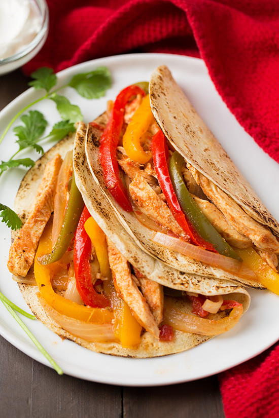 Healthy Chicken Fajitas
 Healthy Crockpot Recipes Weekly Meal Plan Rainbow Delicious