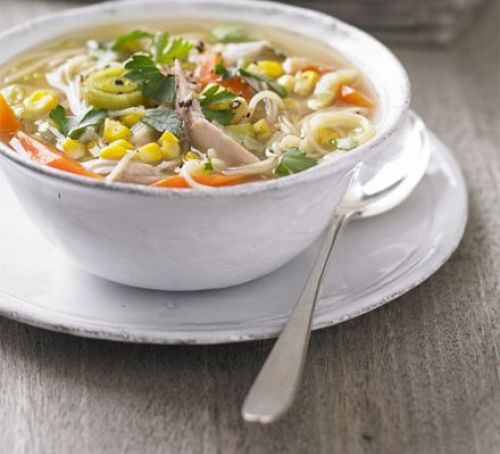 Healthy Chicken Noodle Soup Recipe
 Chicken sweetcorn & noodle soup recipe