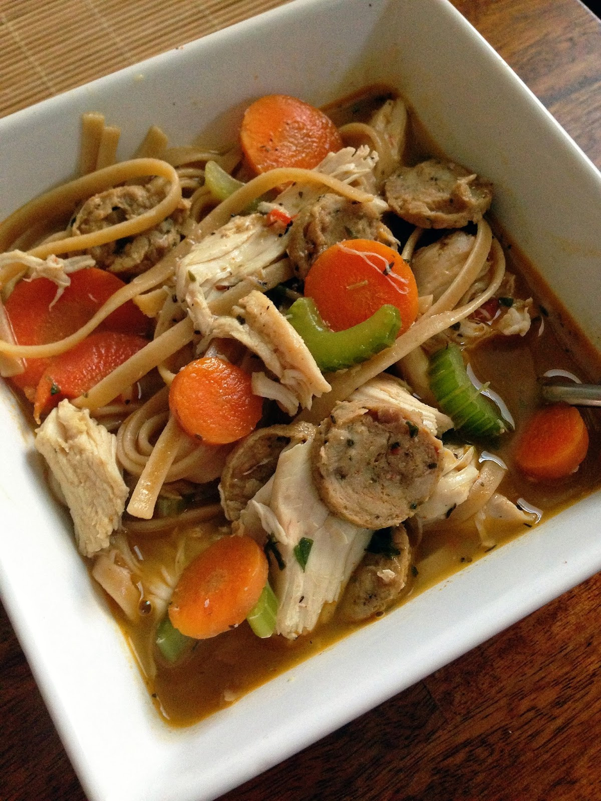 Healthy Chicken Noodle Soup
 taylor made clean & healthy spicy cajun chicken noodle soup