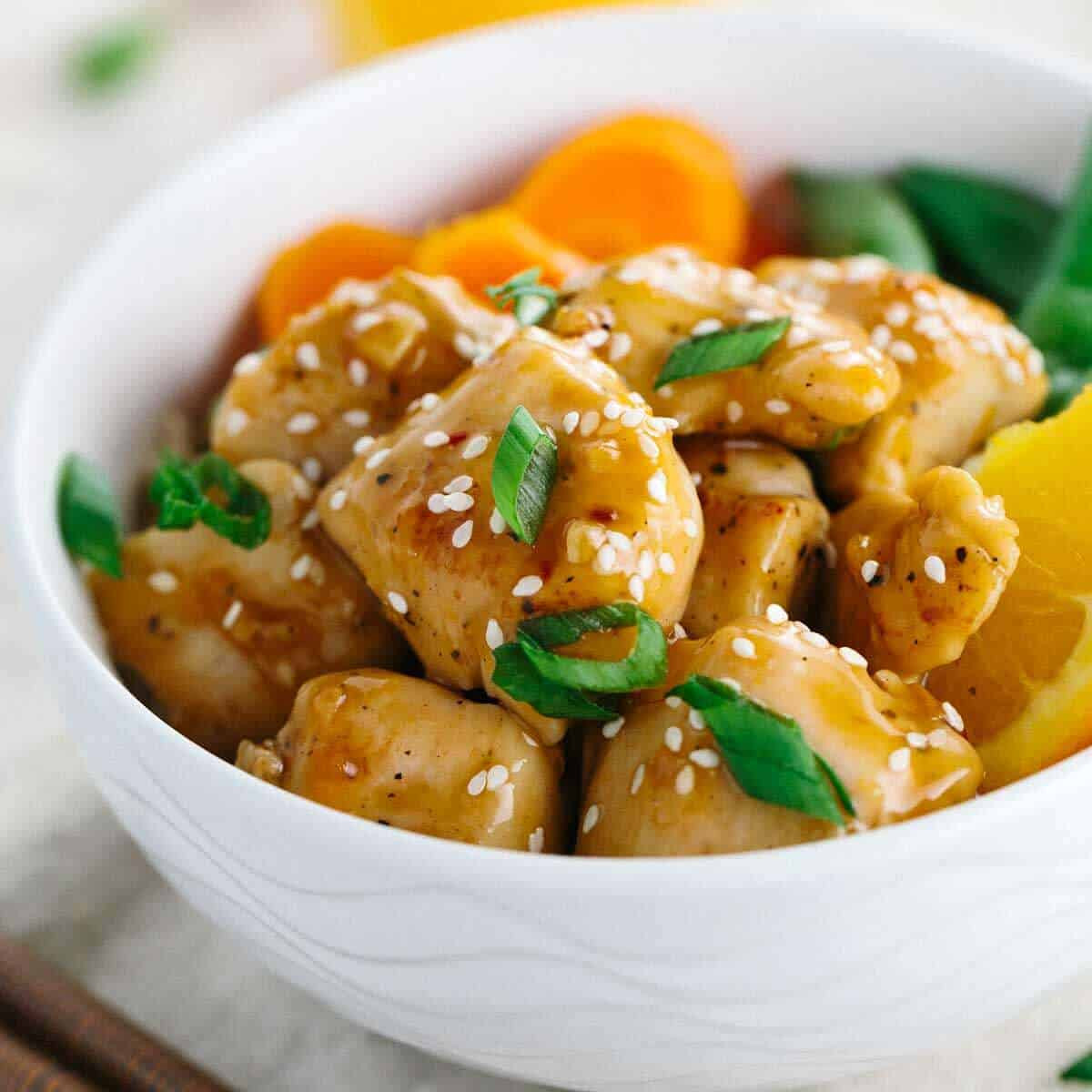 Healthy Chinese Recipes
 Healthier e Pan Chinese Orange Chicken Recipe