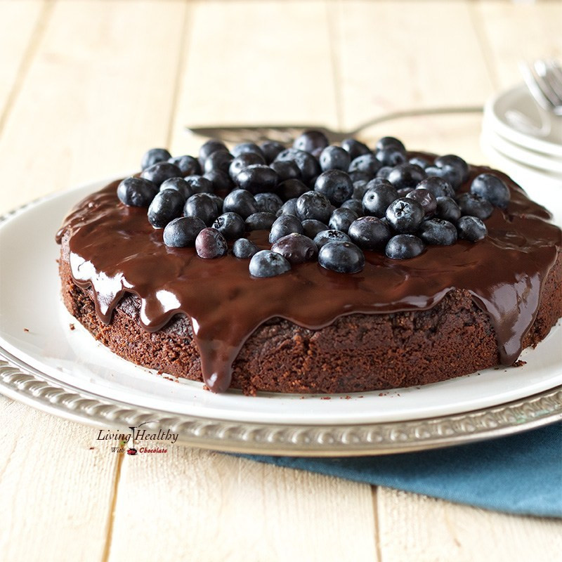 Healthy Chocolate Cake Recipe
 Blueberry Chocolate Cake gluten free dairy free Paleo