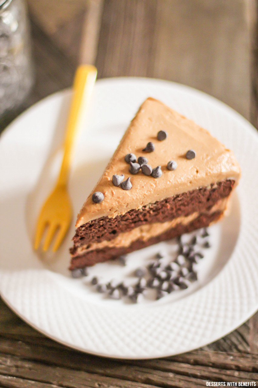 Healthy Chocolate Desserts
 Healthy Chocolate Cake with Peanut Butter Frosting Sugar