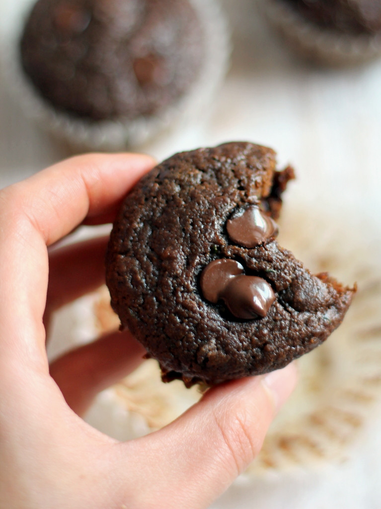 Healthy Chocolate Muffins
 healthy double chocolate muffins