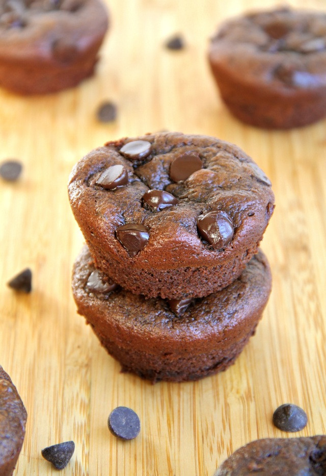 Healthy Chocolate Muffins
 healthy double chocolate muffins