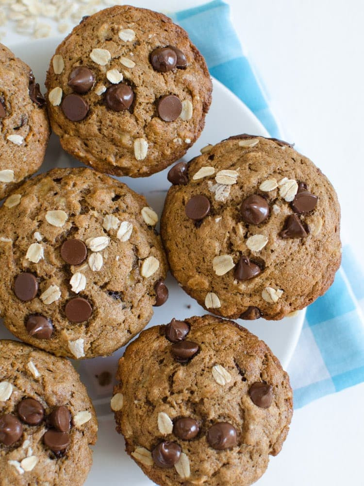 Healthy Chocolate Muffins
 healthy banana chocolate chip muffins