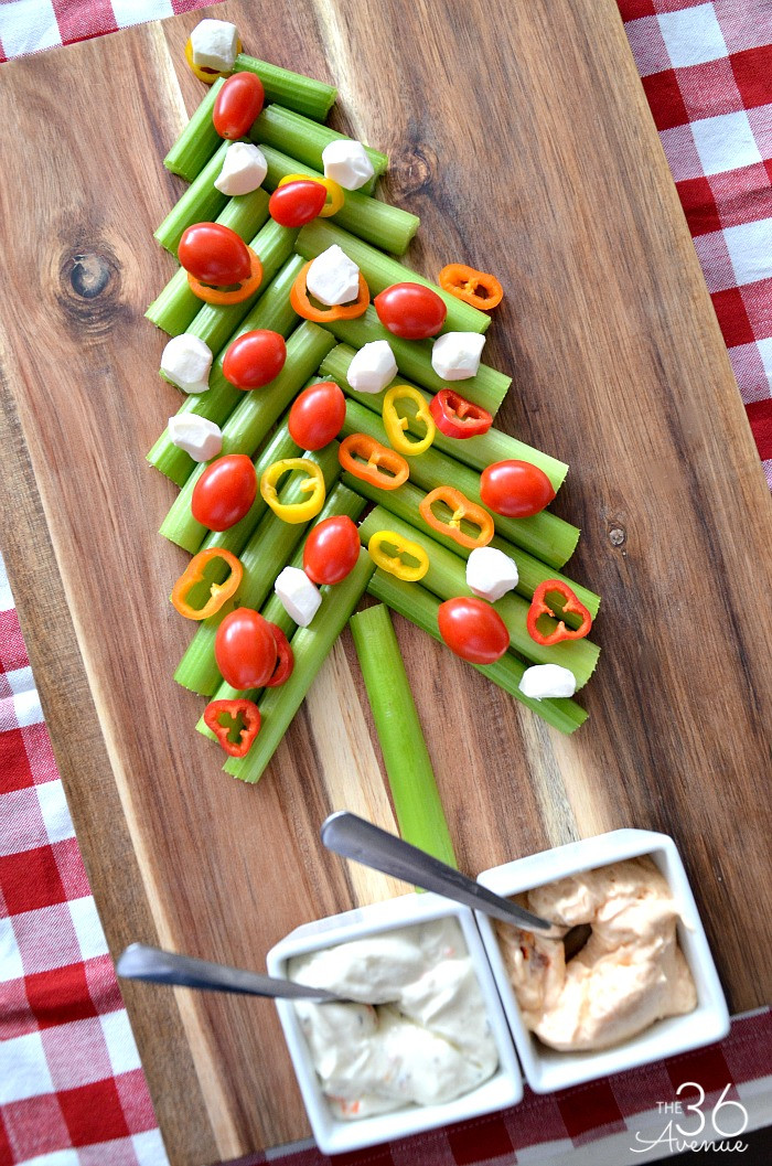 Healthy Christmas Appetizers
 Edible Christmas Tree and Veggie Dip The 36th AVENUE