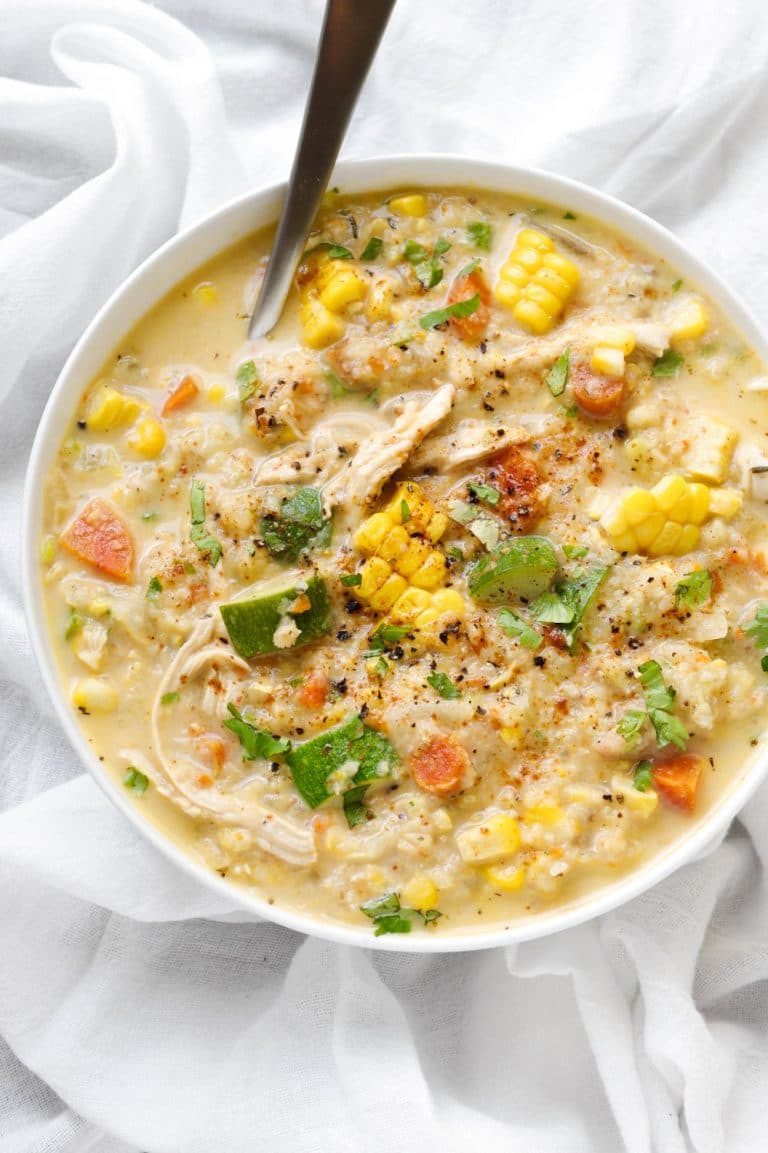 Healthy Corn Chowder
 Healthy Corn and Zucchini Chowder The Forked Spoon