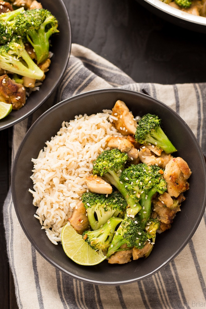 Healthy Dinner Recipes Easy
 Peanut Sauce Chicken and Broccoli Bowls Fox and Briar