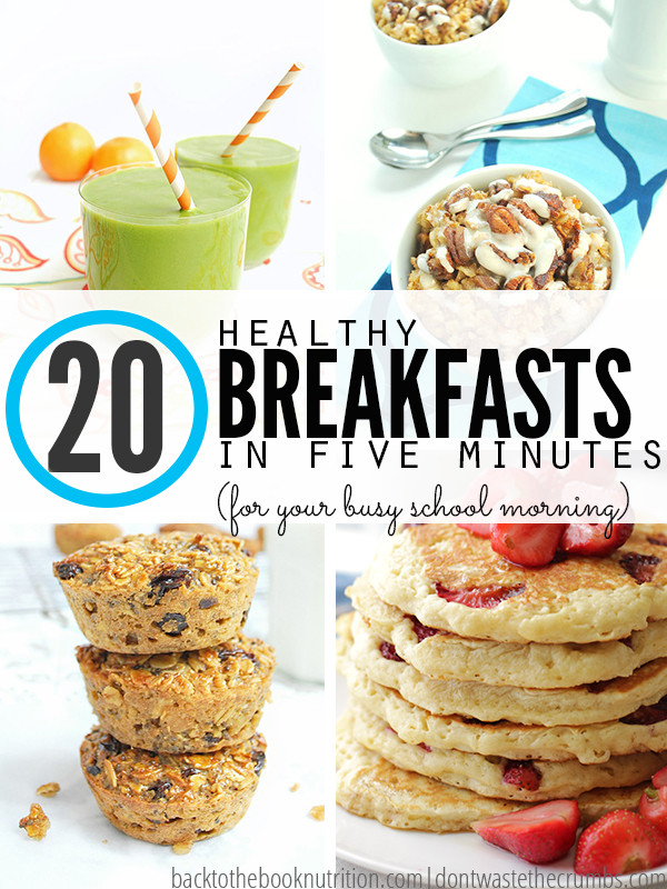 Healthy Fast Food Breakfast
 20 Healthy Fast Breakfast Ideas for Busy School Mornings